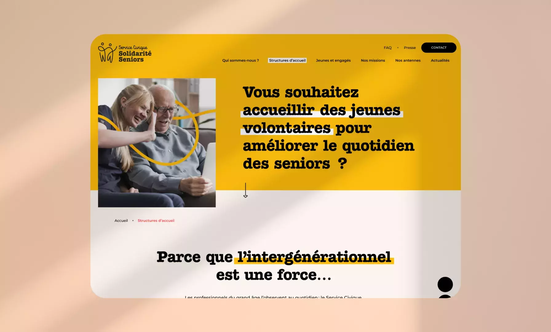 SC Solidarité Seniors Site web