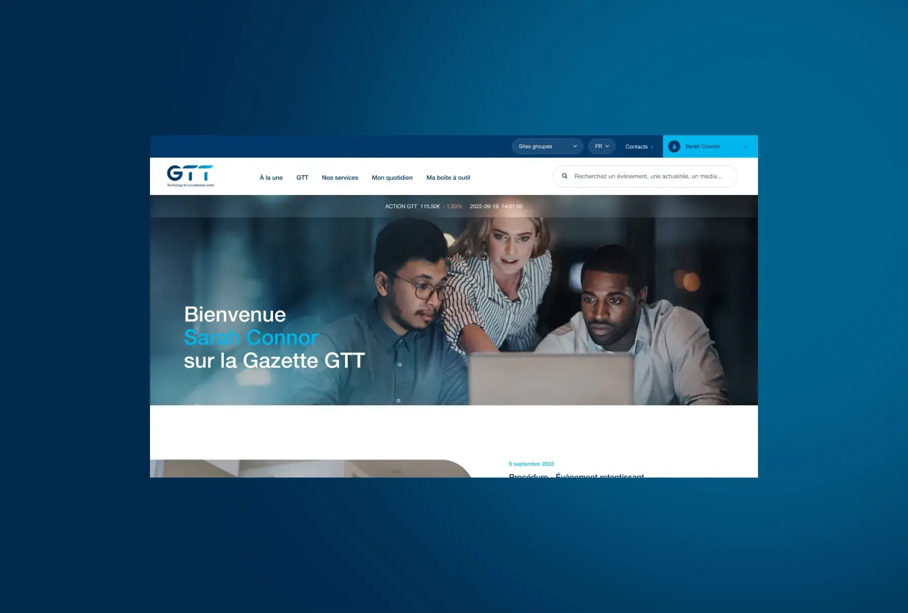 GTT refonte intranet 