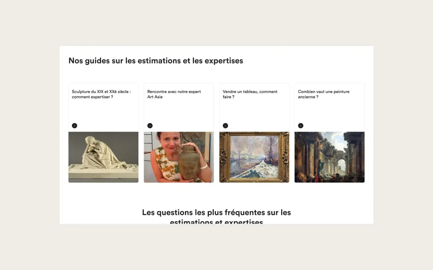 France estimations - estimation d'objets en ligne